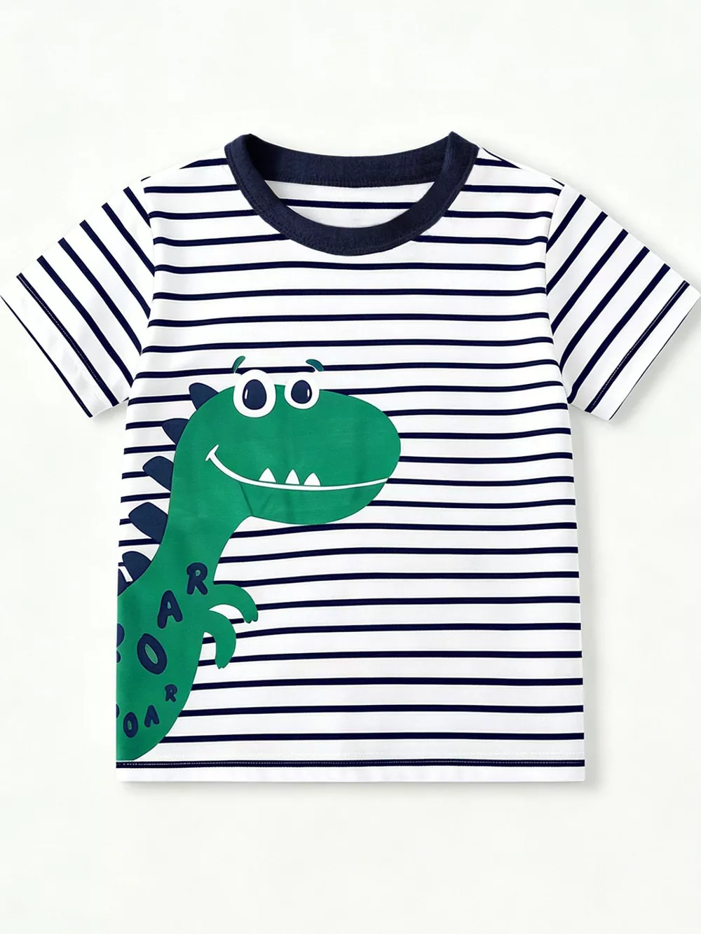 Children's Dinosaur Graphic Round Neck T-Shirt, image 4