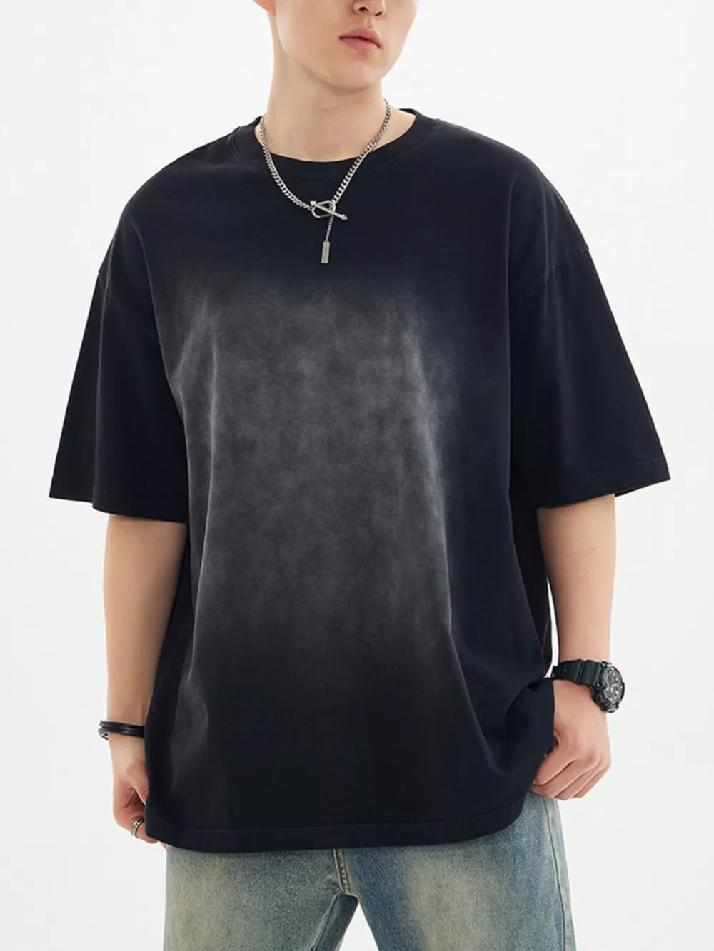 Men's Round Neck Half Sleeve T-Shirt, image 6