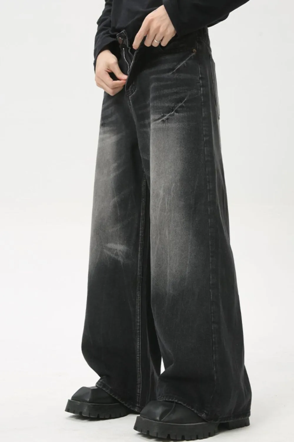 Men's Cat's Whisker Wide Leg Jeans, image 2