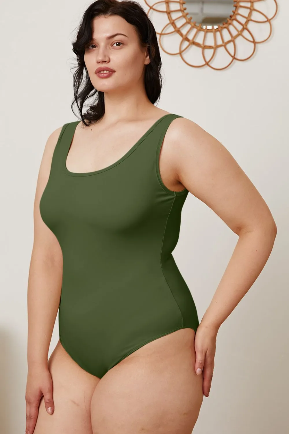 Full Size Square Neck Sleeveless Bodysuit, image 11