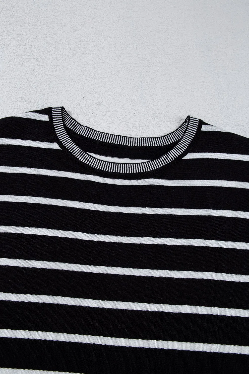 Striped Short Sleeve Knit Top, image 13