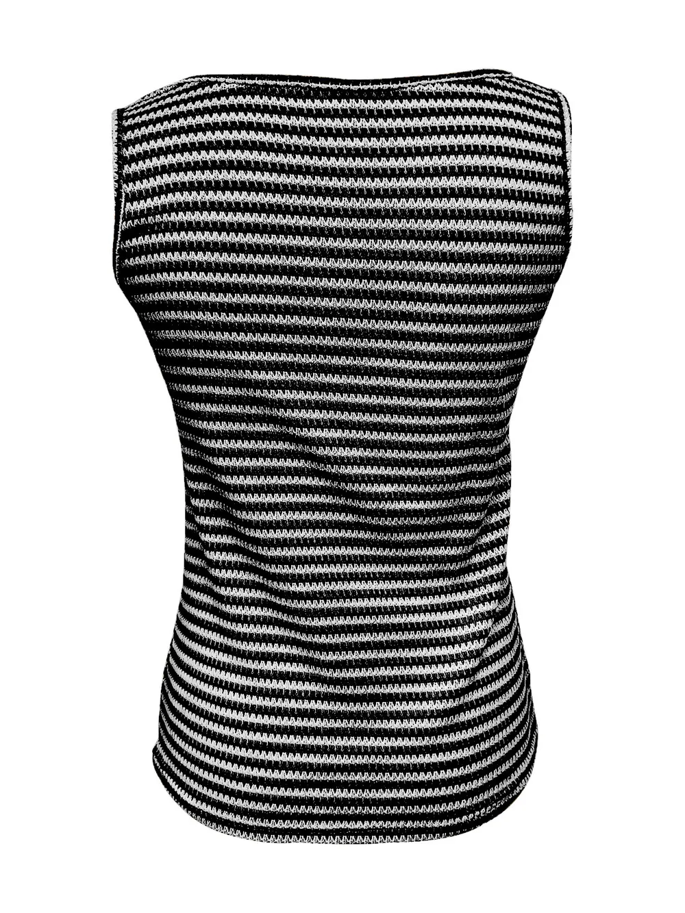 Striped Round Neck Tank Top, image 3