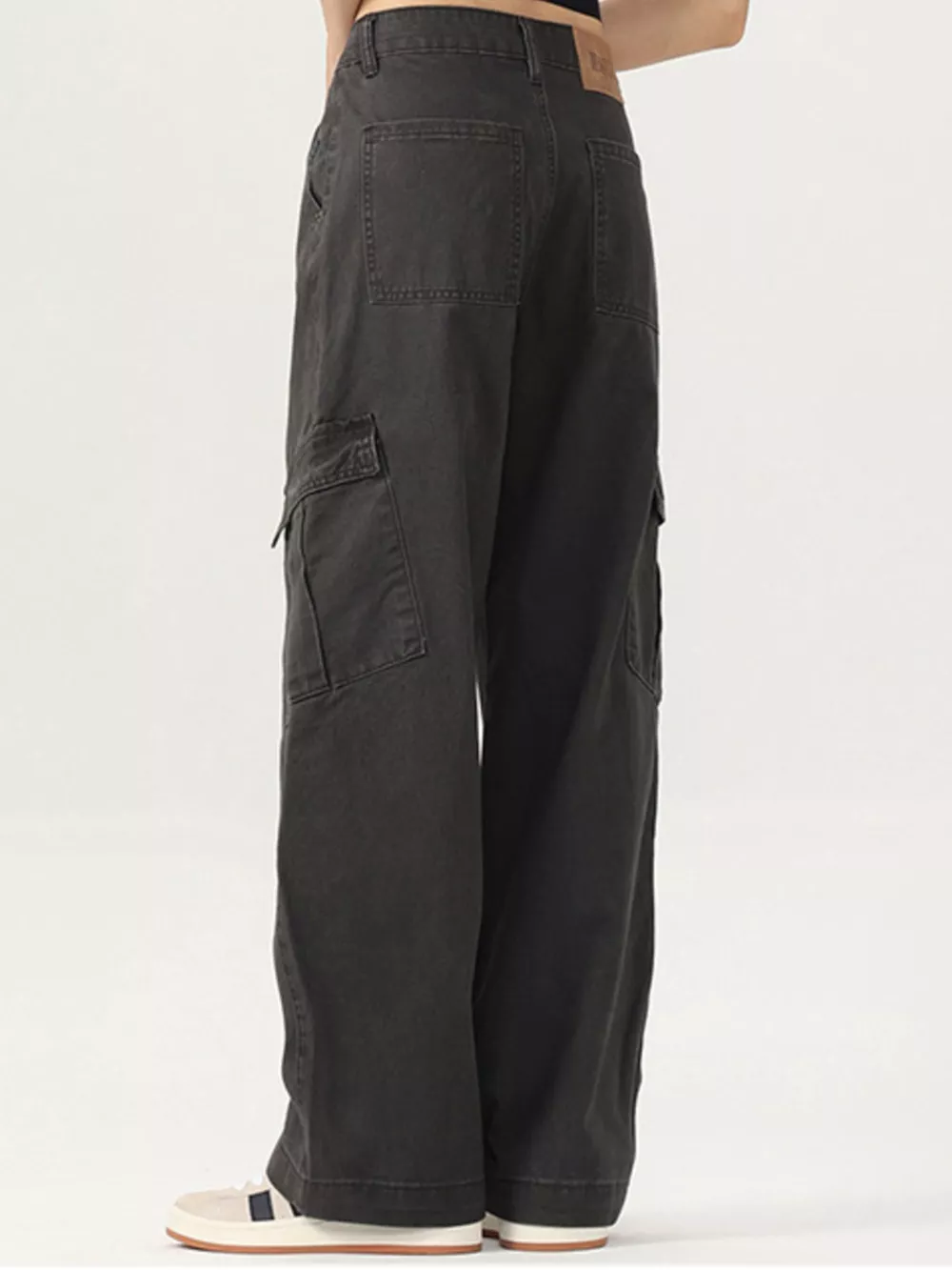 Men's Wide Leg Cargo Pants, image 4