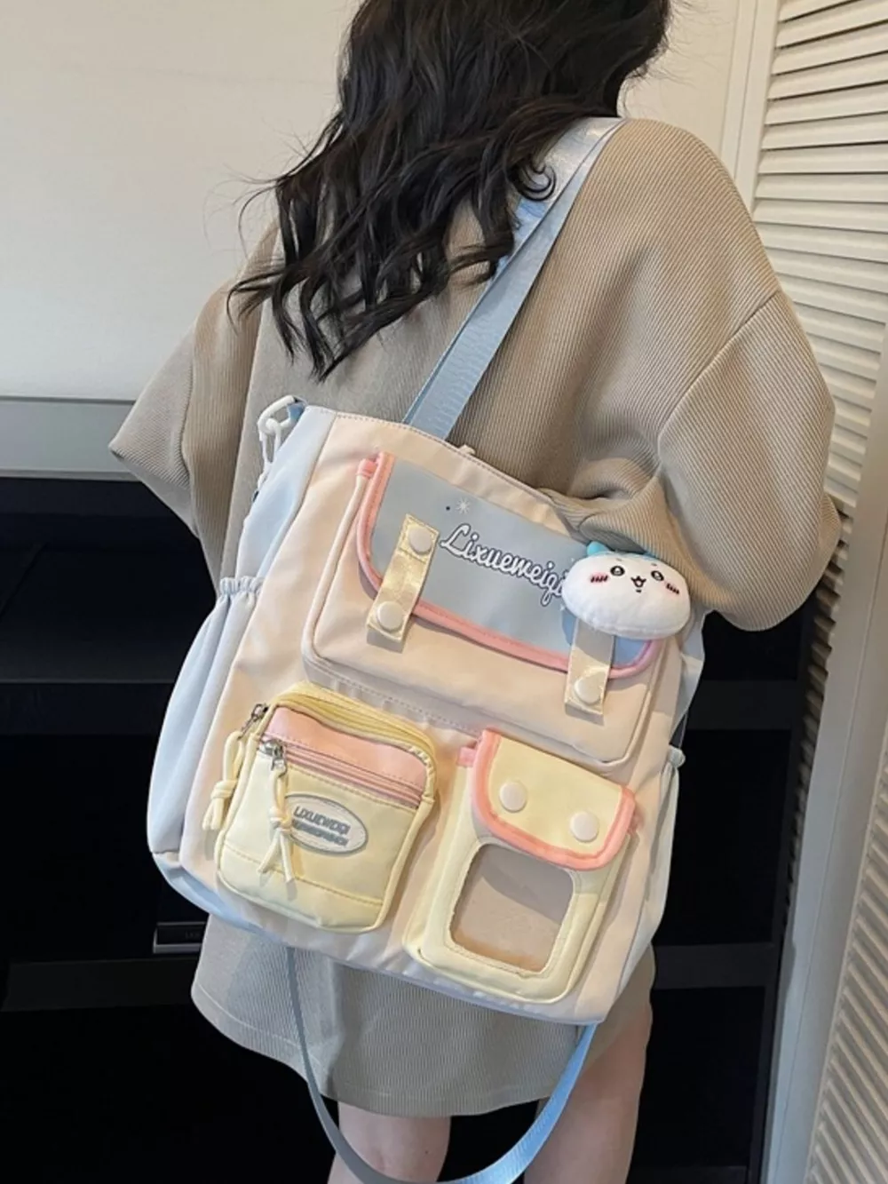 Multi-Pocket Shoulder Bag, image 8