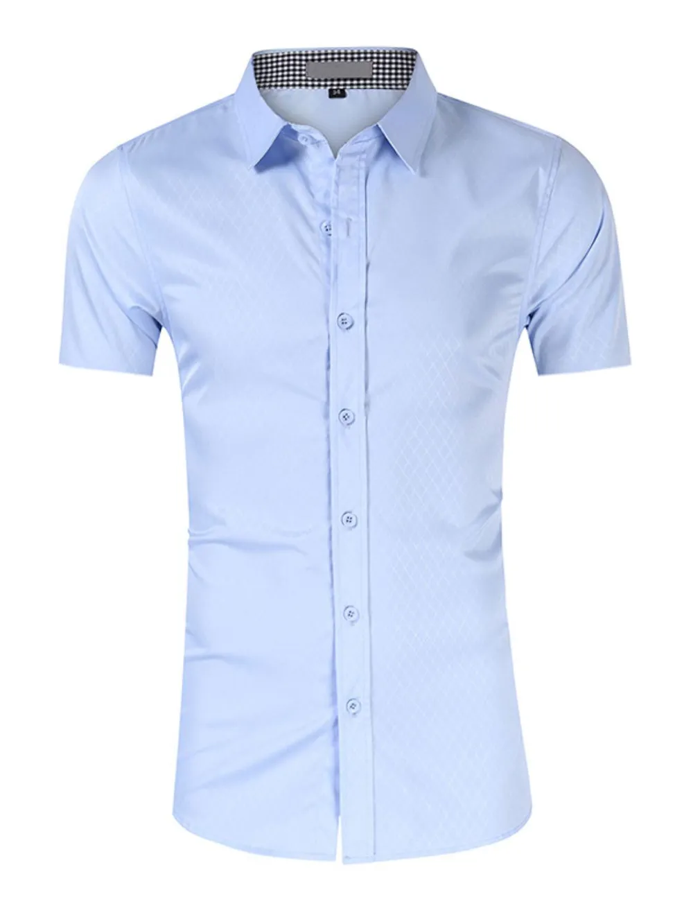 Men's Collared Neck Short Sleeve Shirt, image 7