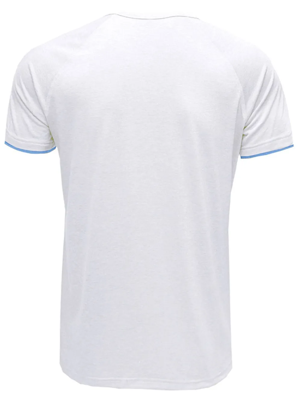 Men's Classic Contrast Trim Henley Polo Shirt, image 5