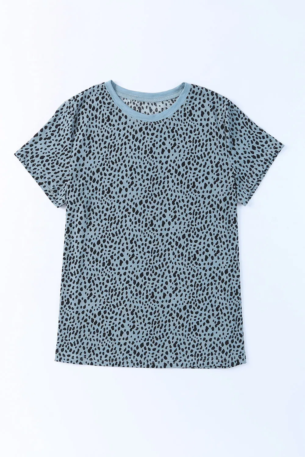 Animal Print Round Neck Short Sleeve T-Shirt, image 14