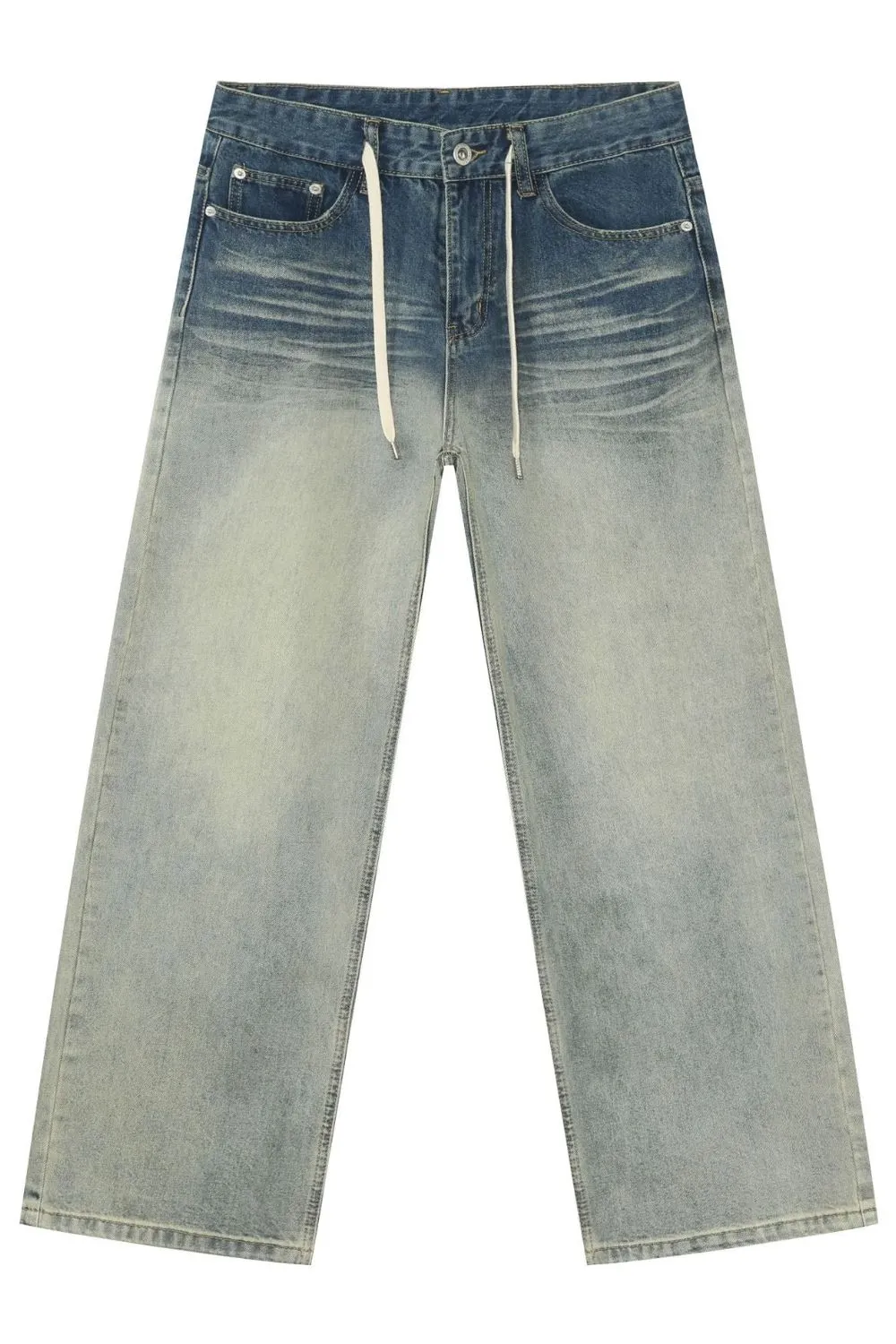 Men's Loose Fit Jeans with Pockets, image 5