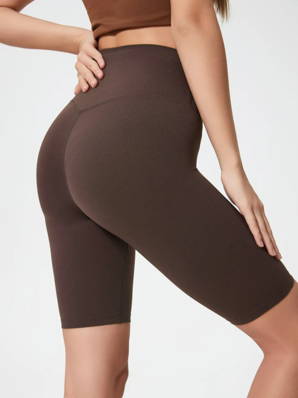 High Rise Wide Waistband Active Shorts, image 18