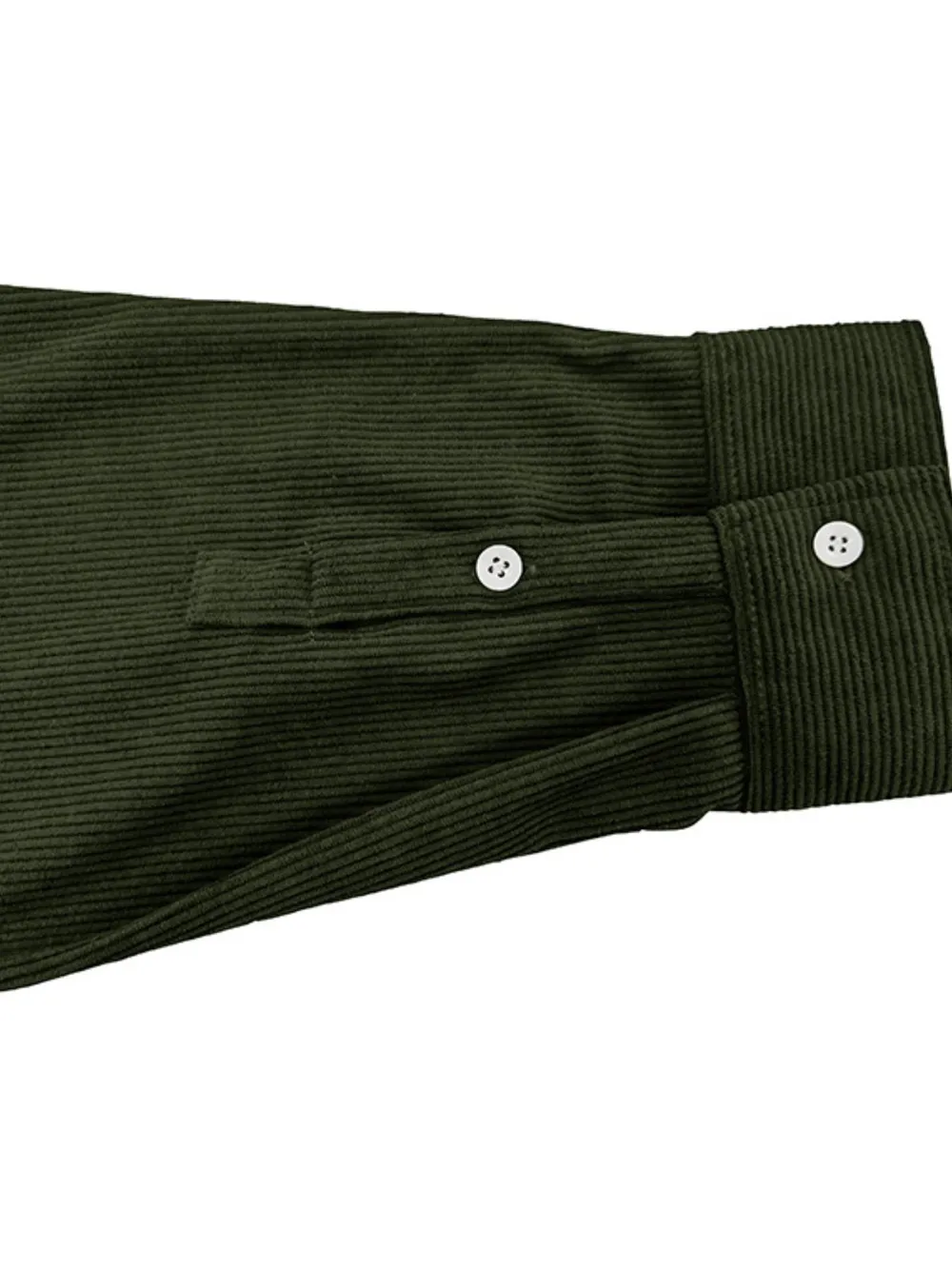 Men's Casual Corduroy Button Down Shacket, image 5