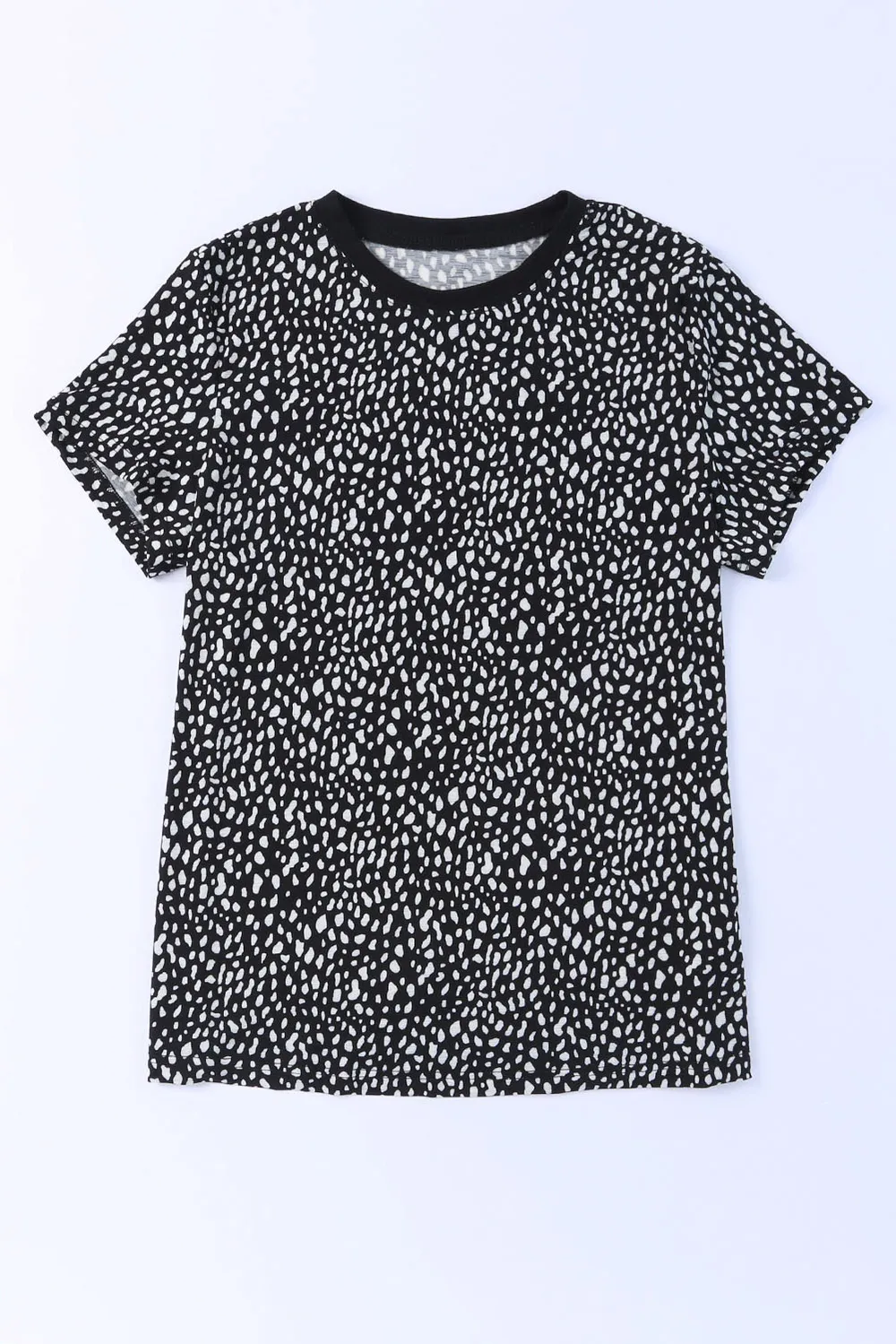 Animal Print Round Neck Short Sleeve T-Shirt, image 15