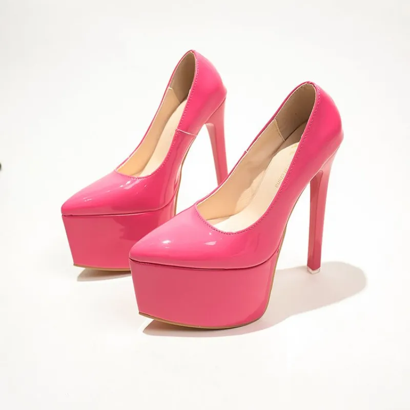 Point Toe Platform Stiletto Pumps, image 5