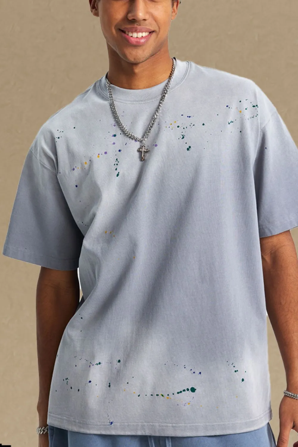 Men's Round Neck Half Sleeve T-Shirt, image 2
