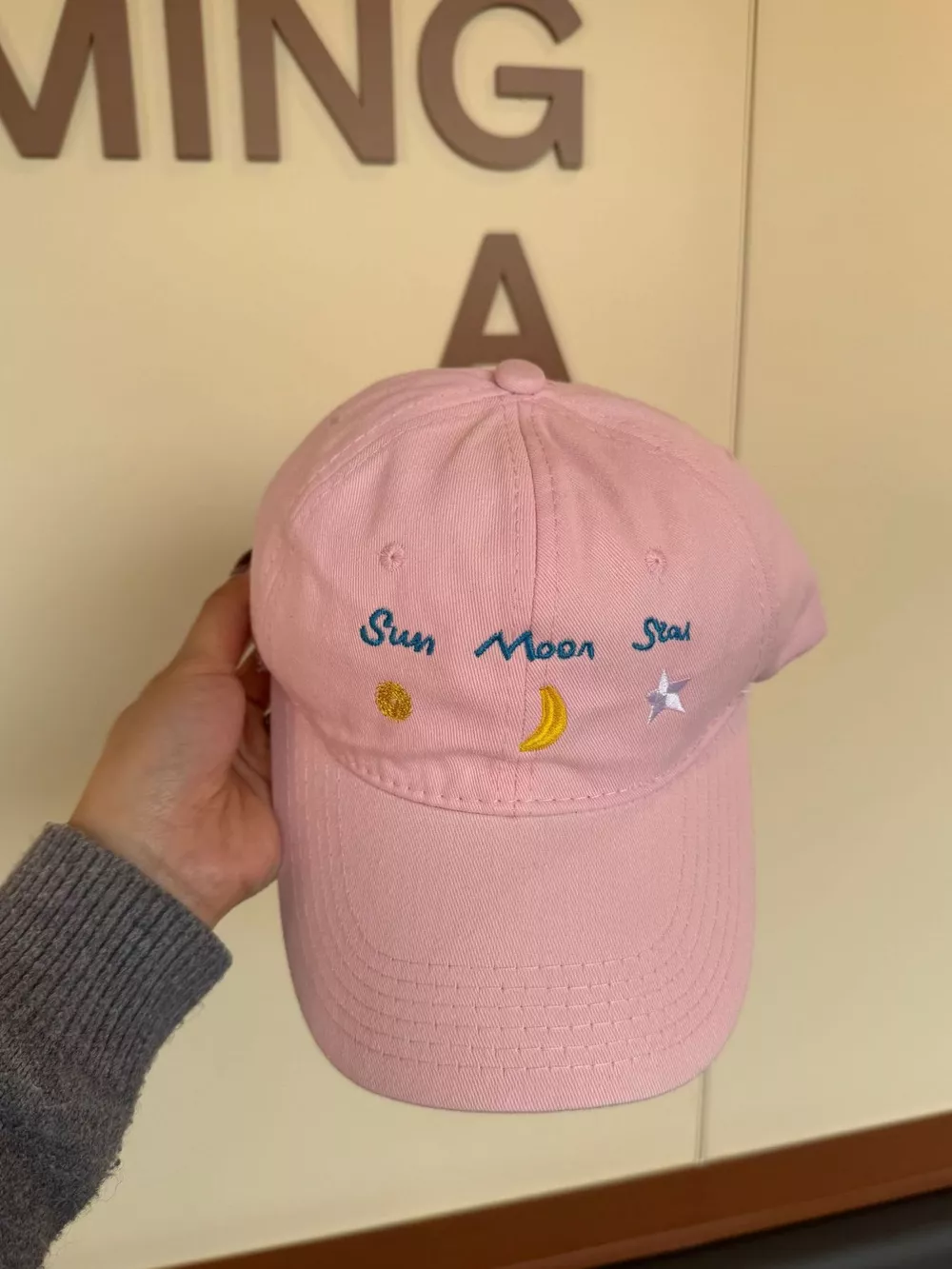 Sun Moon Star Embroidered Baseball Cap, image 3