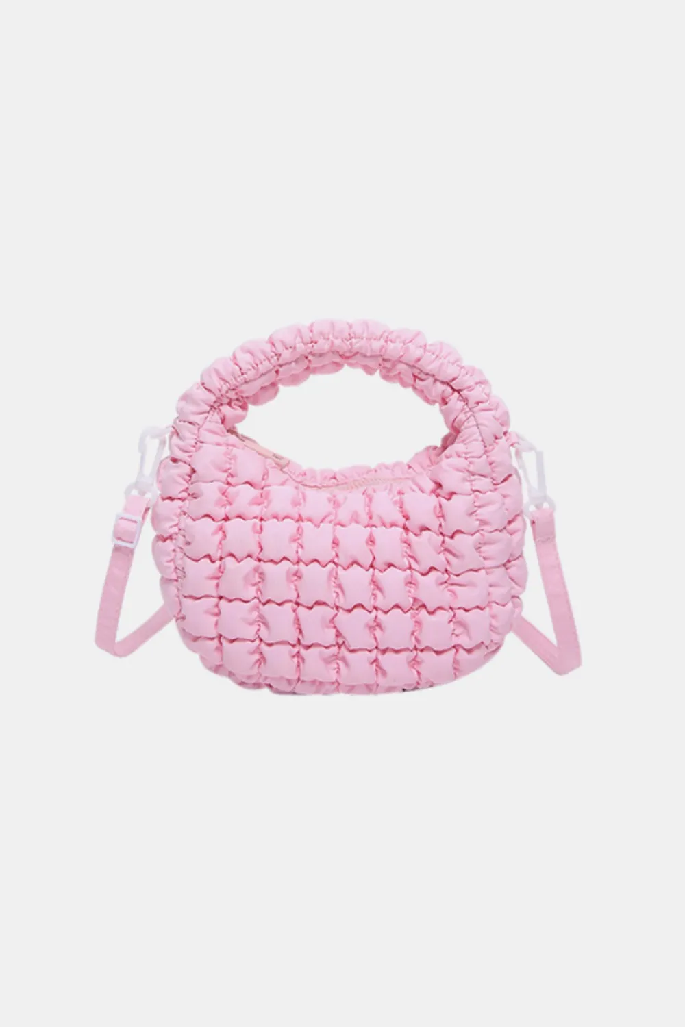 Quilted Puffy Removable Strap Crossbody Bag, image 12