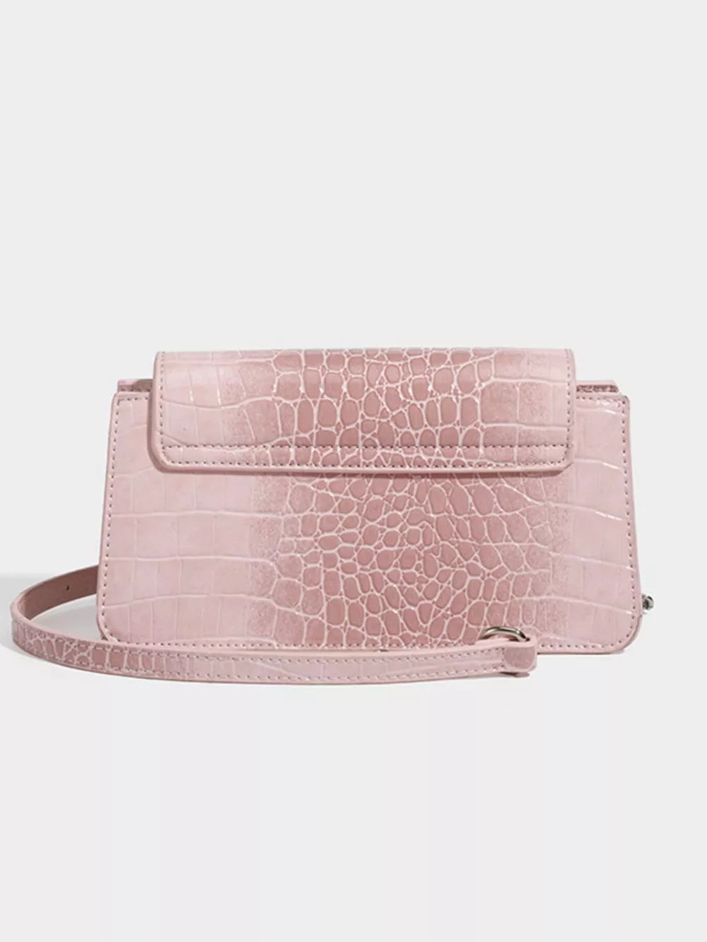 Crocodile Embossed Flap Crossbody Bag, image 6