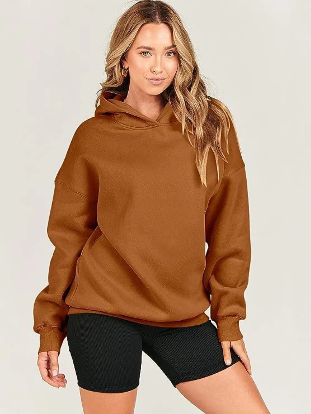 Dropped Shoulder Long Sleeve Hoodie, image 21