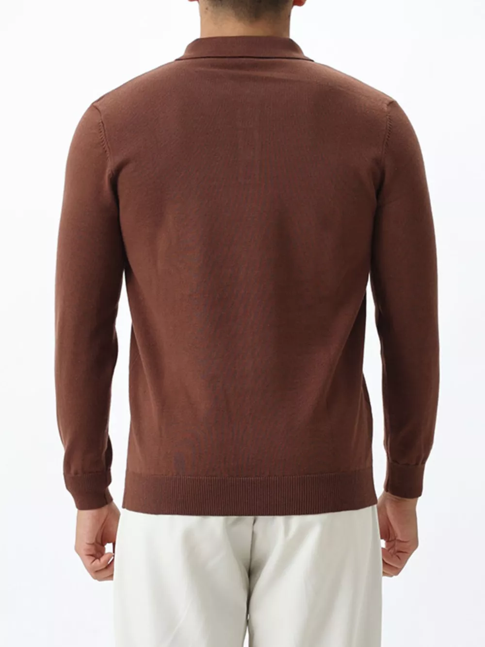 Men's Plus Size Button Detail Striped Knit Top, image 4