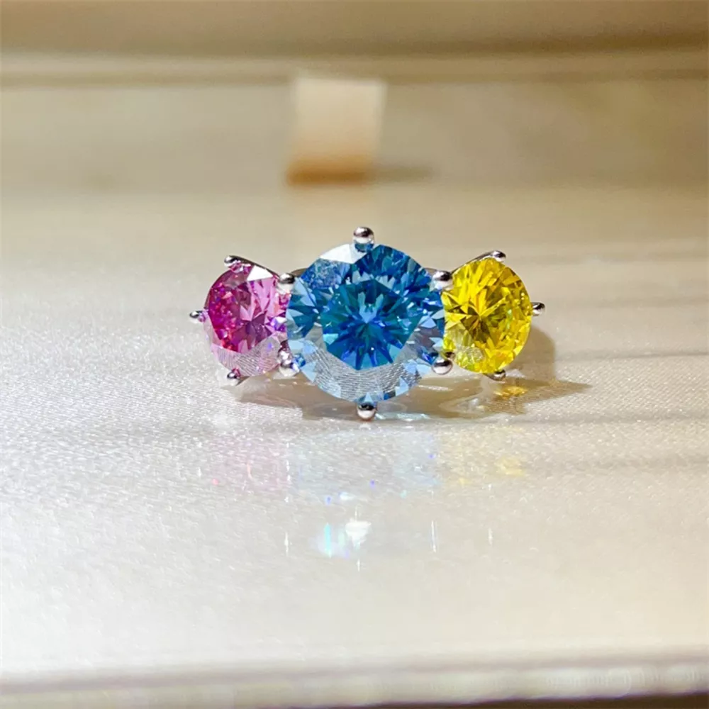 5 Carat Moissanite 925 Sterling Silver Ring, image 7