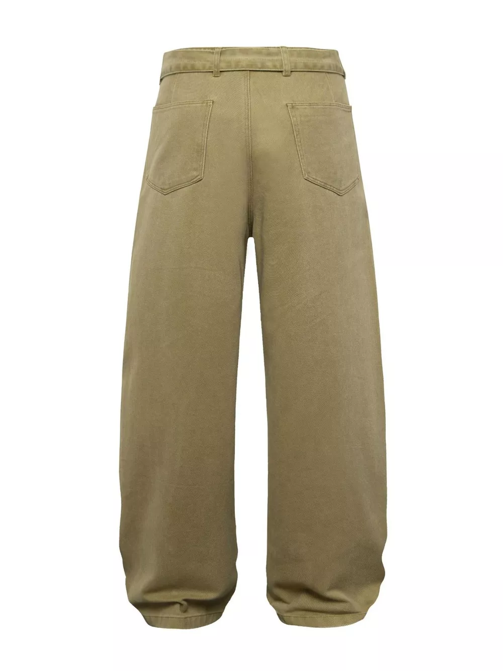 Men's Belted Wide-Leg Cargo Pants, image 3