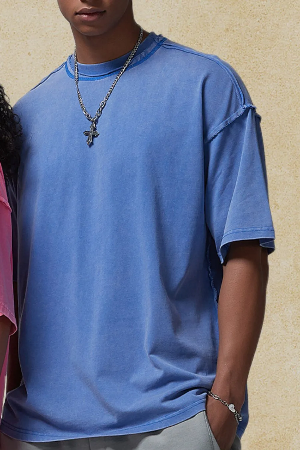 Men's Round Neck Half Sleeve T-Shirt, image 3