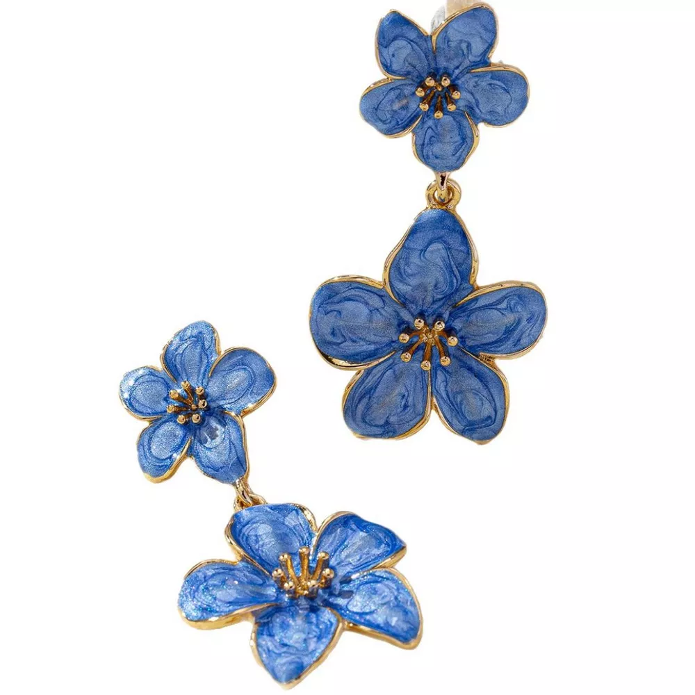 Flower Dangle Earrings, image 4