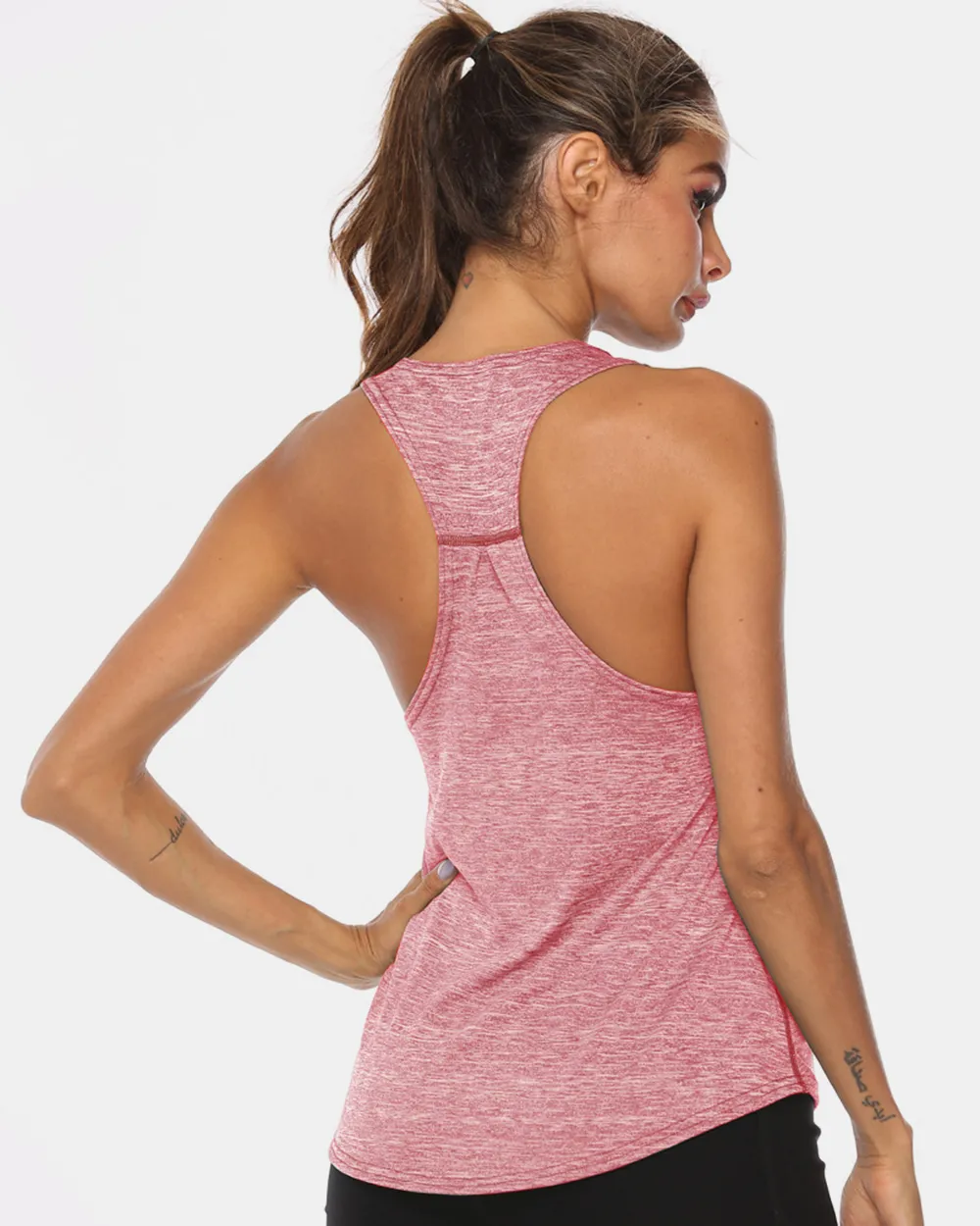 Full Size Scoop Neck Wide Strap Active Tank, image 12