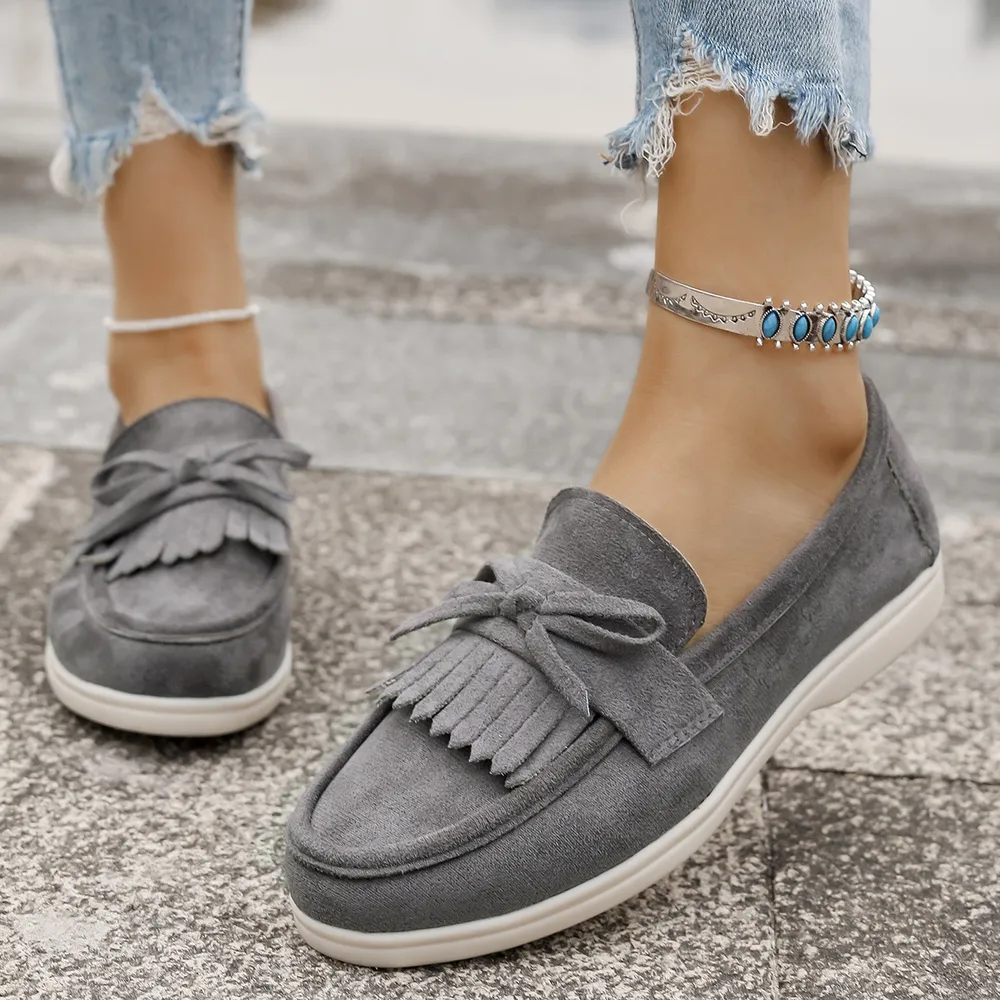 Round Toe Flats Loafers, image 5