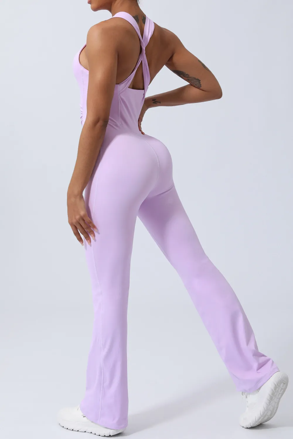 Crisscross Wide Strap Sleeveless Jumpsuit, image 6