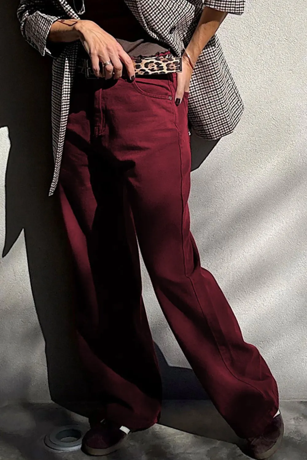 Wide Leg High Waist Fashion Jeans