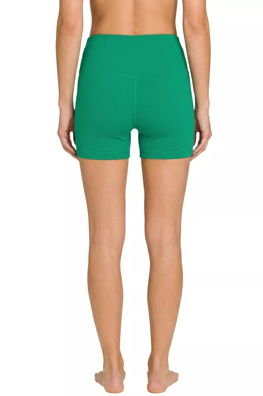 Brushed Microfiber Wide Waistband Biker Shorts, image 2