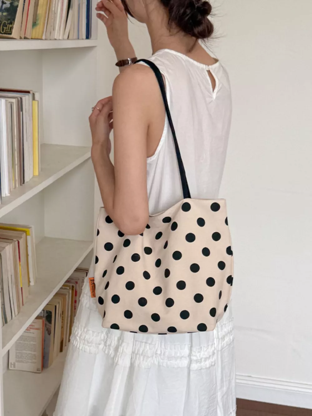 Polka Dot Shoulder Bag, image 6