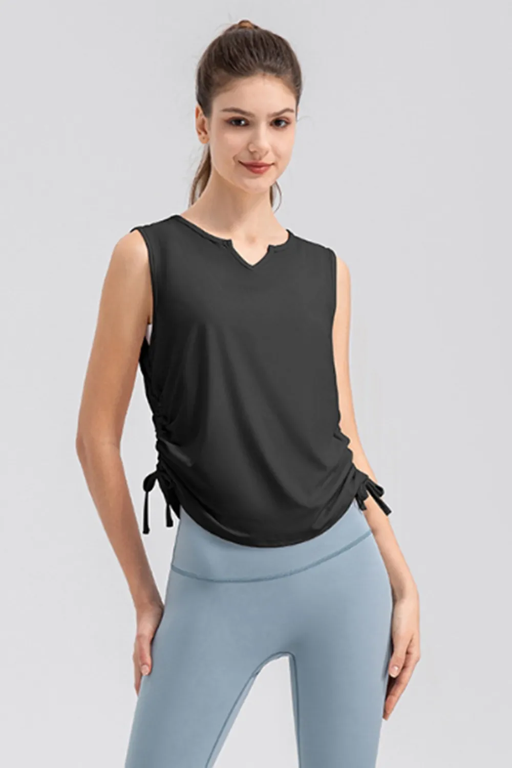 Notched Wide Strap Active Tank, image 10