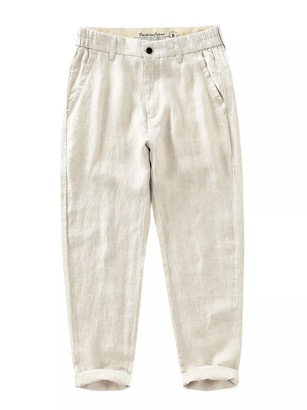 Men's Plus Size Casual Cropped Pants, image 4