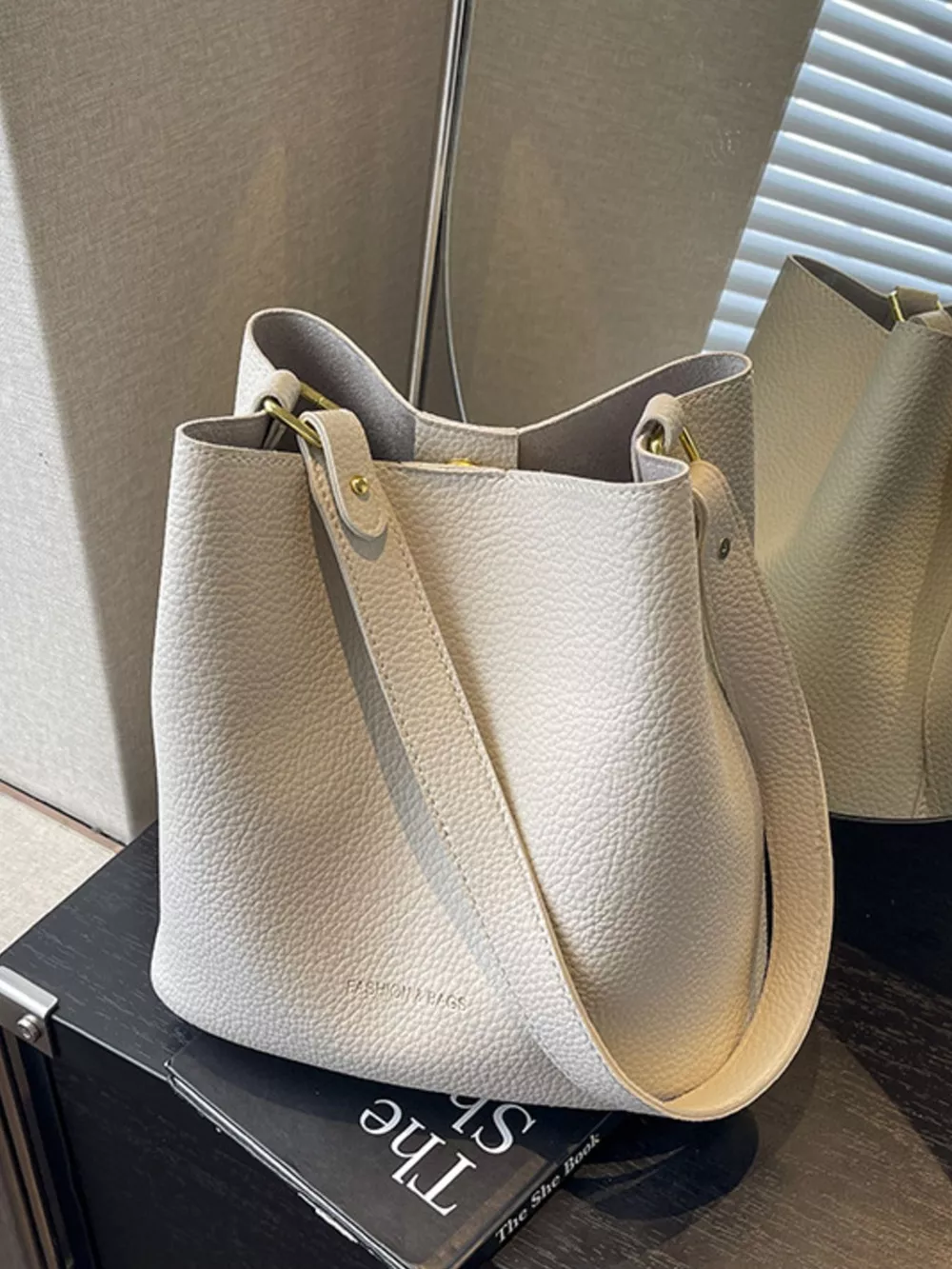 Solid Color Tote Bag, image 4