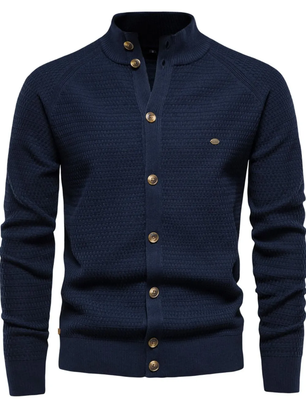 Men's Button Down Long Sleeve Cardigan, image 2