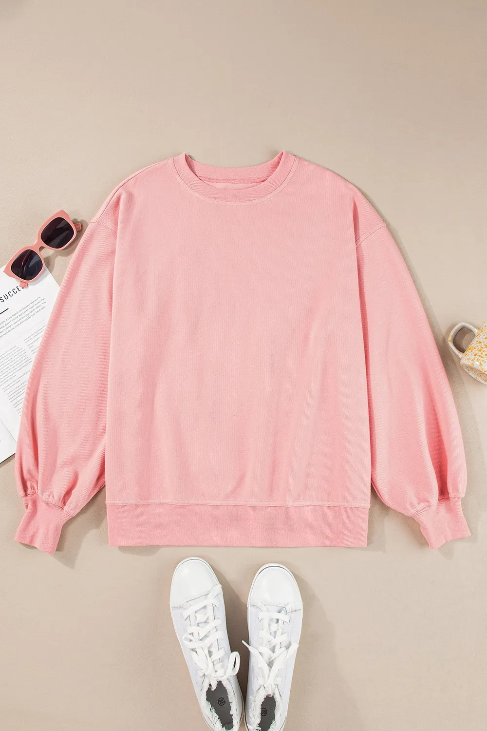 Round Neck Long Sleeve Sweatshirt, image 6