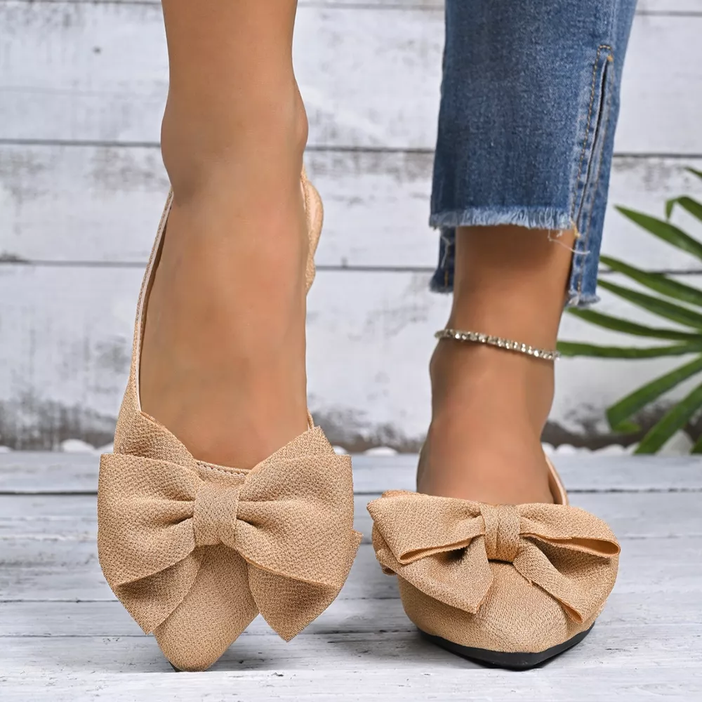 Bow Point Toe Slingback Sandals, image 8