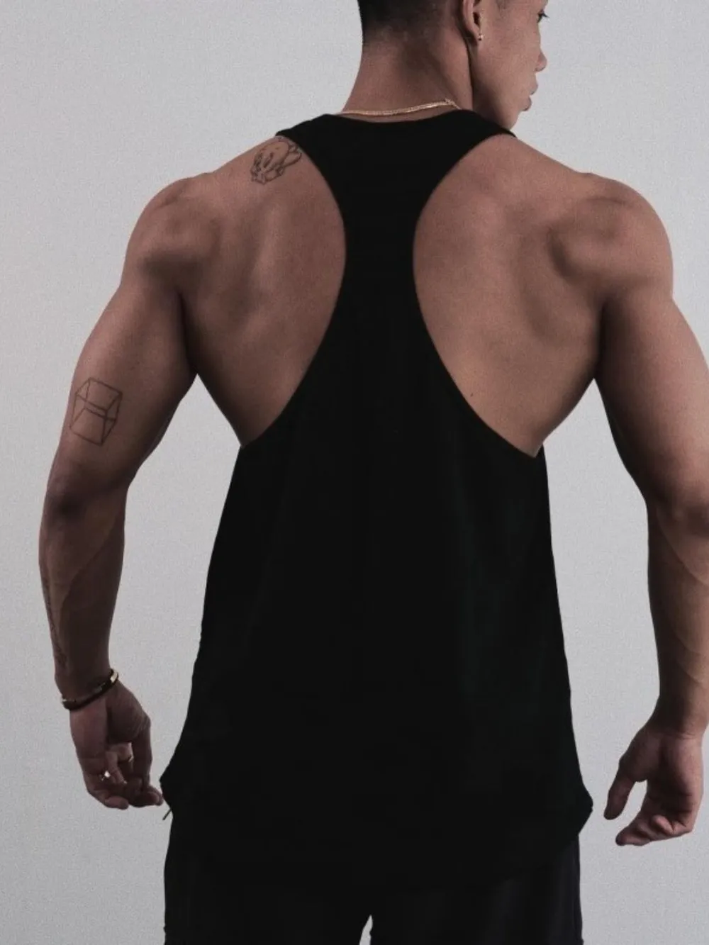 Men's Plus Size Graphic Wide Strap Tank, image 5