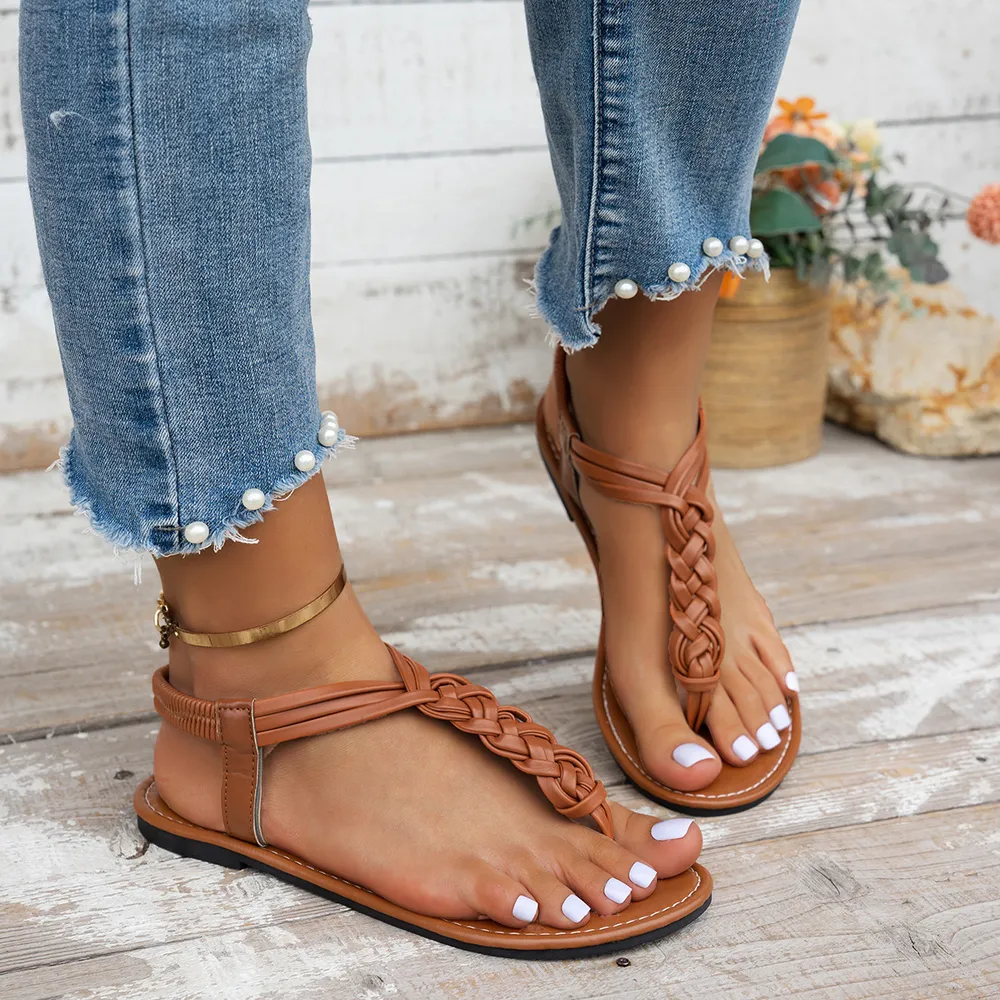 Toe Post Flats Sandals, image 6