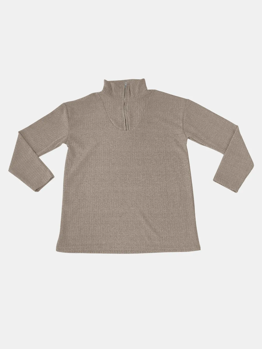 Full Size Quarter Zip Long Sleeve Top, image 14