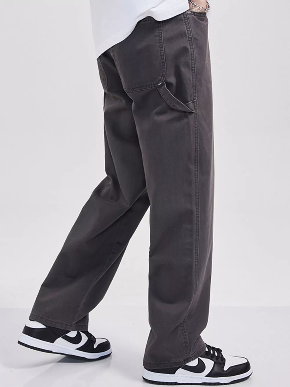 Men's Full Size Loose Fit Cargo Jeans Plus Size, image 4