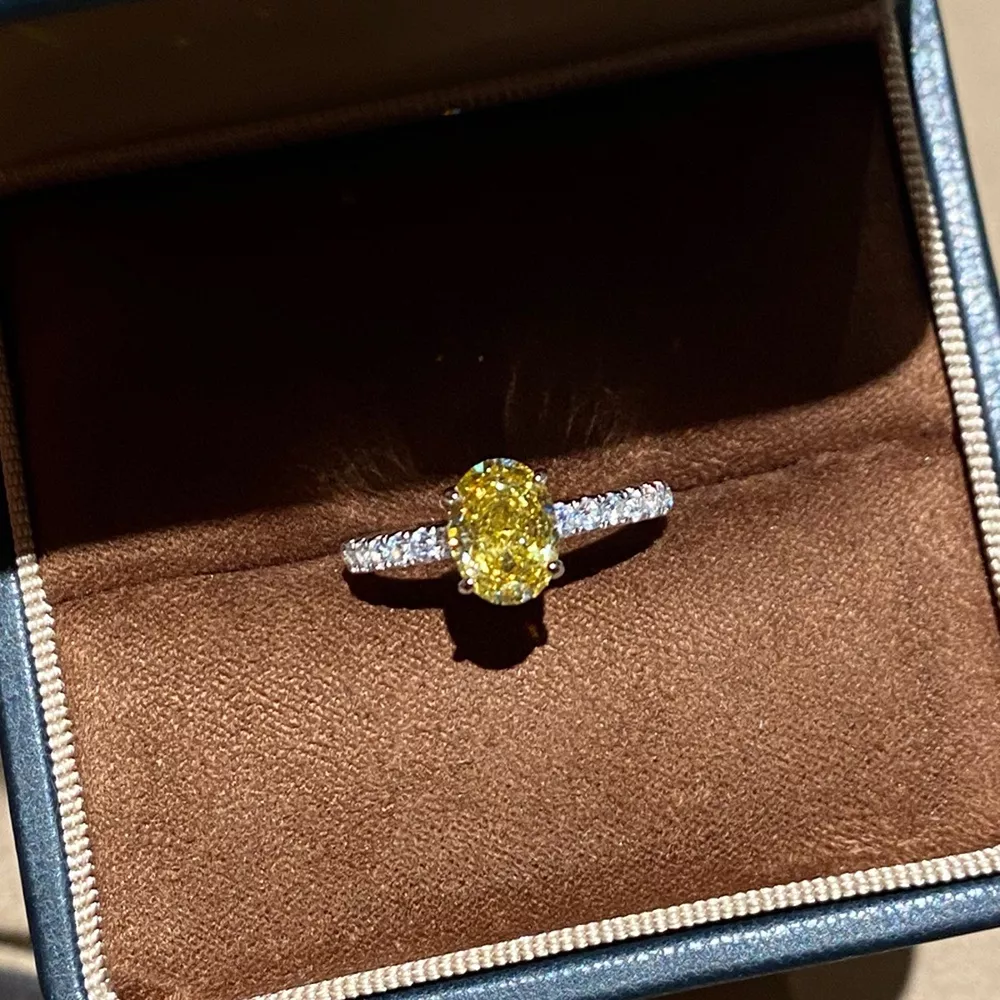 Copper Zircon Oval Ring, image 3