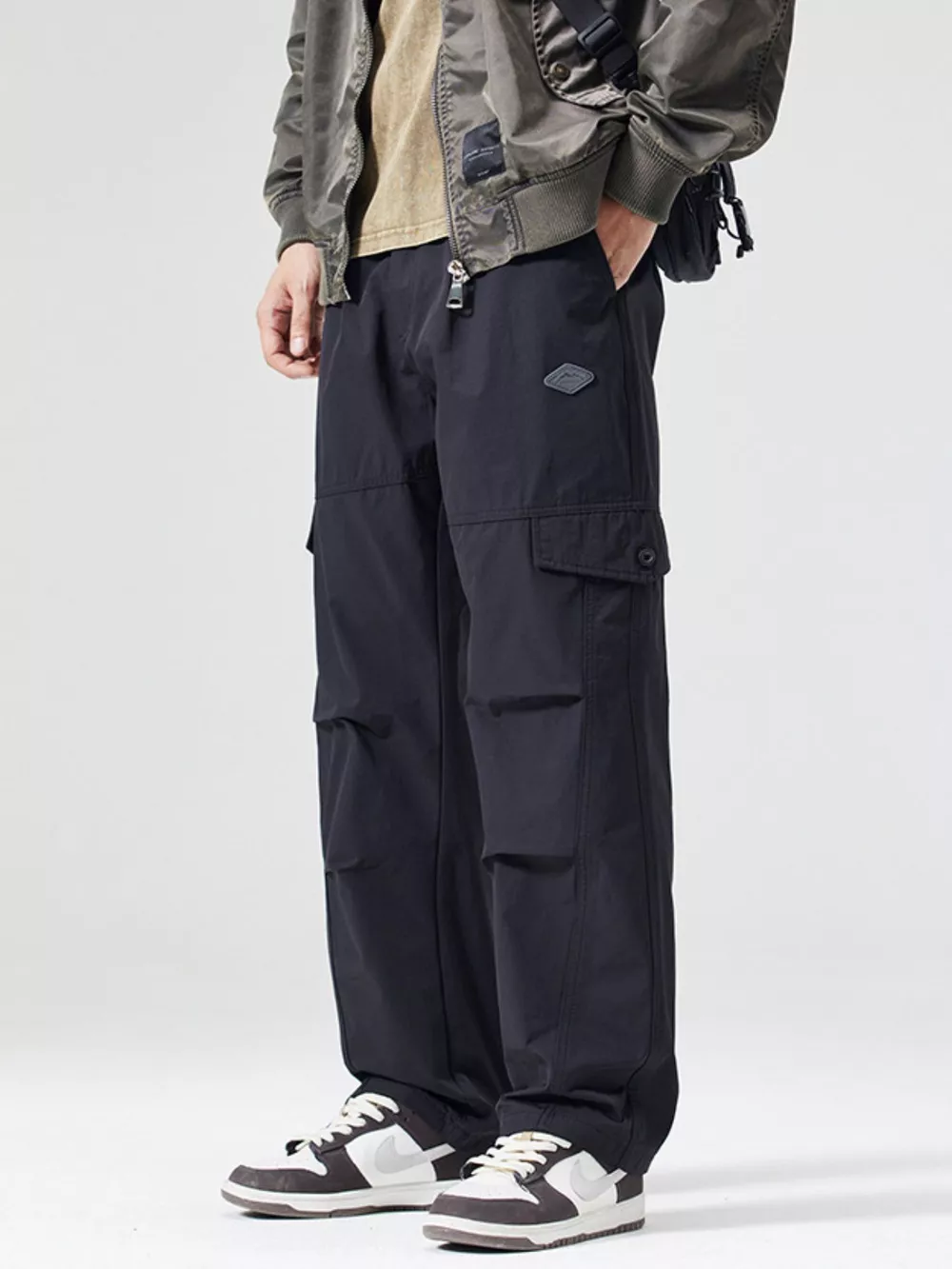 Men's Full Size Wide Leg Cargo Pants Plus Size, image 6