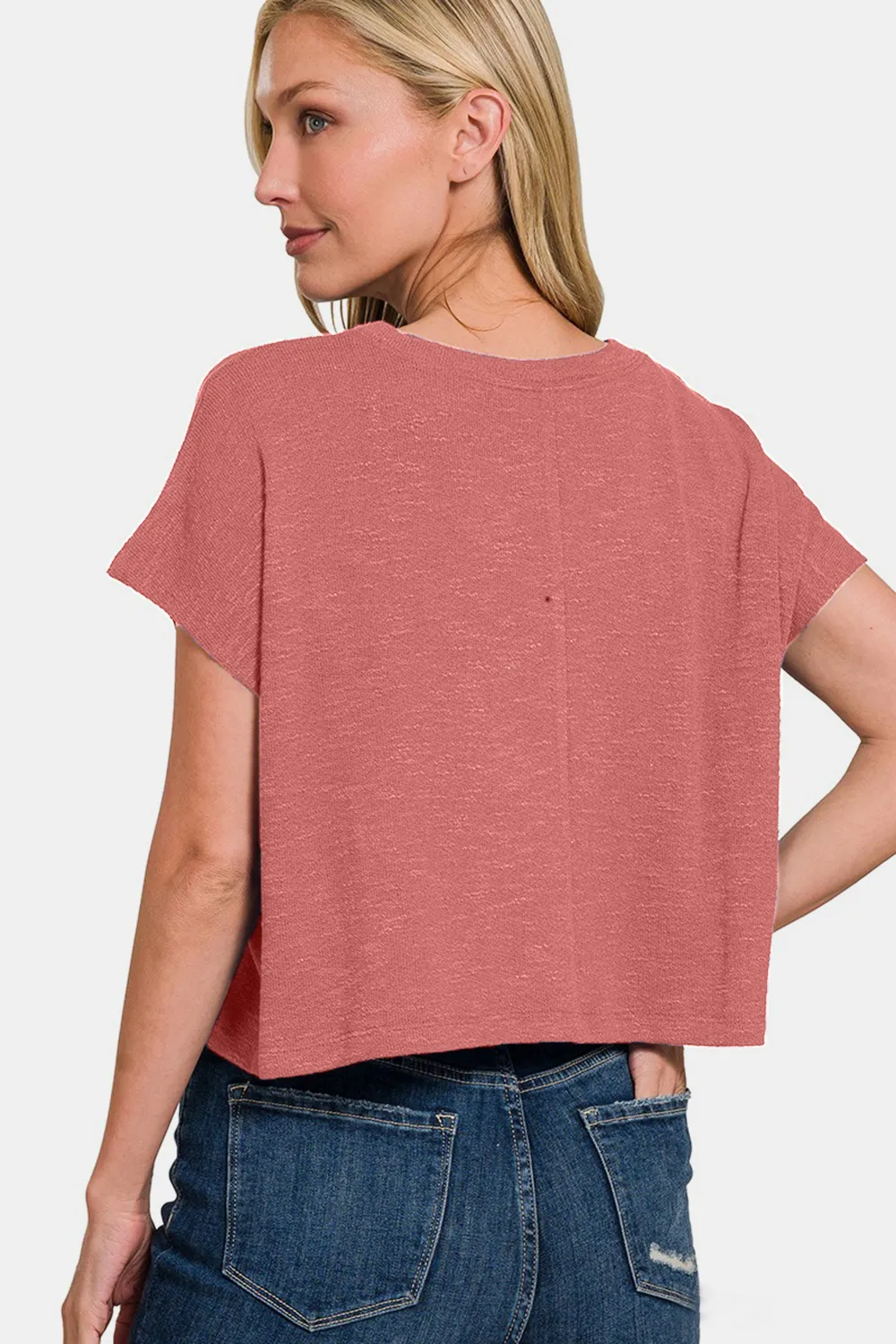 Round Neck Short Sleeve T-Shirt, image 3
