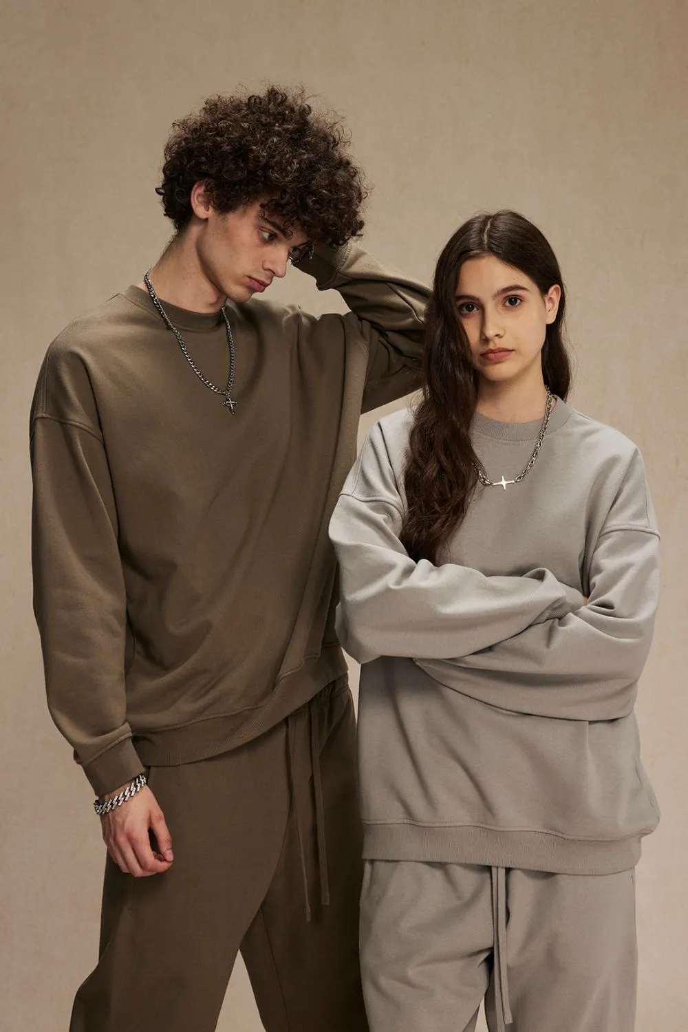 Men's Round Neck Long Sleeve Sweatshirt, image 26