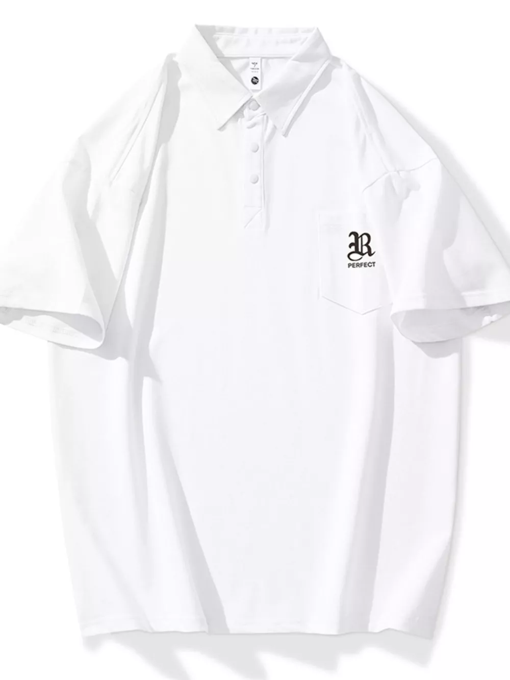 Men's Plus Size Button Detail Short Sleeve Polo, image 5