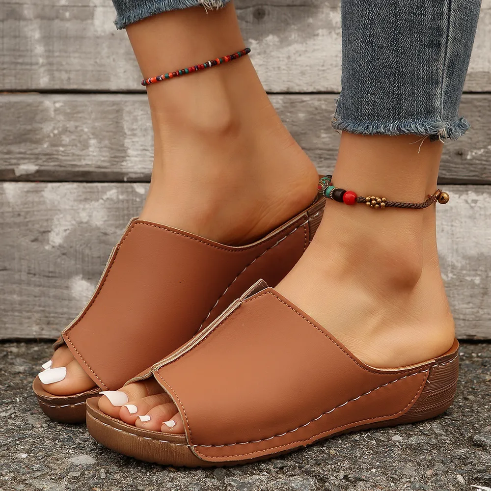 Open Toe Wedge Sandals, image 9