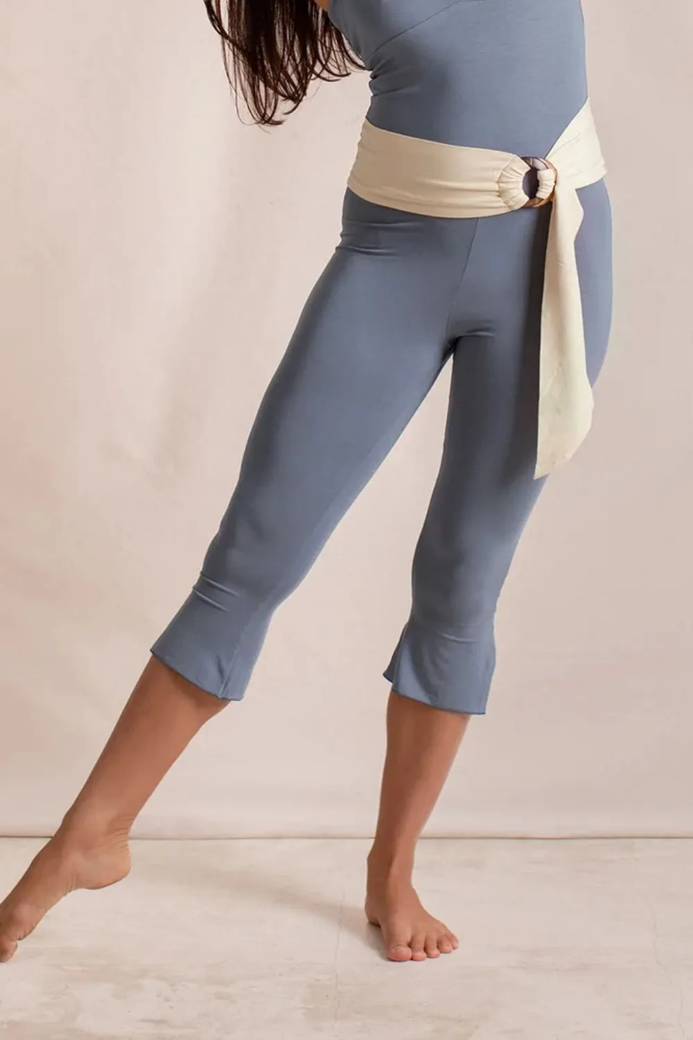 Side Slit Capris Leggings, image 14