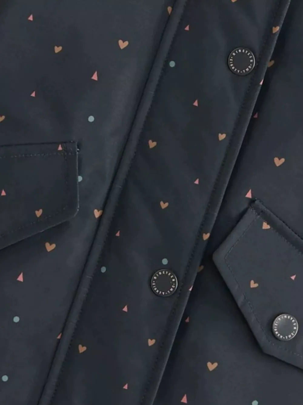 Children's Heart Print Zip Up Jacket, image 2